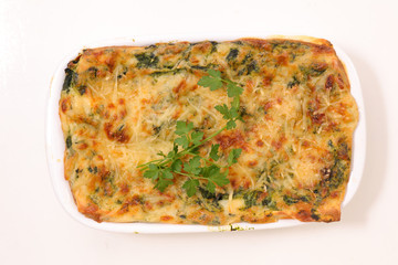 vegetable lasagne, gratin
