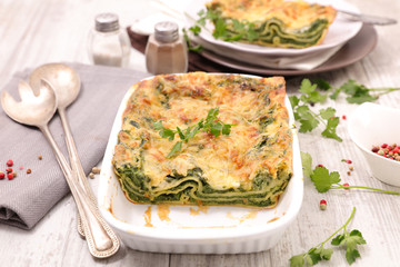 lasagne with spinach and ricotta