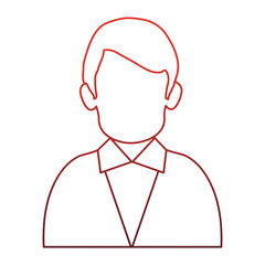 Businessman faceles profile vector illustration graphic design