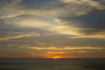Fototapeta na wymiar Miraflores sunset Peru Lima