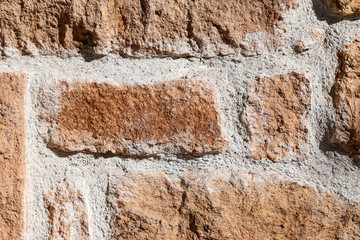 Brown bricks wall texture
