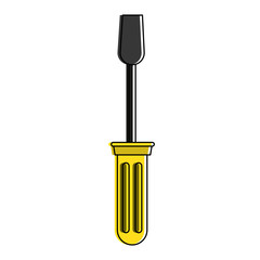 Screwdriver tool symbol vector illustration graphic design