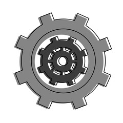 Gear machinery symbol vector illustration graphic design