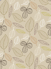 Floral pattern - hand drawn doodle background