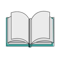 Book open symbol vector illustration graphic design