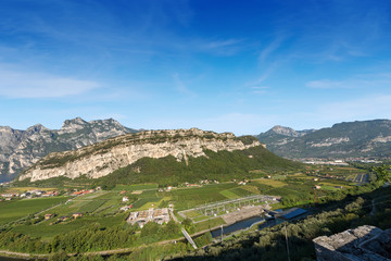 Fototapeta na wymiar Sarca Valley near the Garda Lake - Trentino Italy