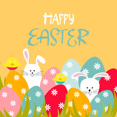 Obraz na płótnie Canvas Easter greeting card.