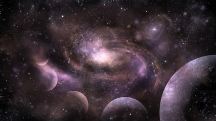 A Space of the galaxy ,atmosphere with stars at dark background