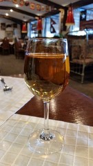 Glass with apple juice