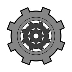 Gear machinery symbol vector illustration graphic design