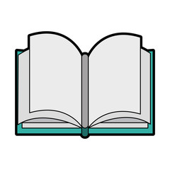 Book open symbol vector illustration graphic design