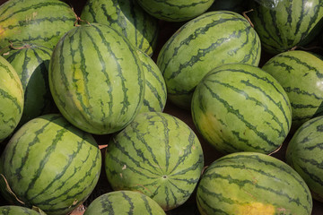 Wassermelonen auf dem Wochenmarkt