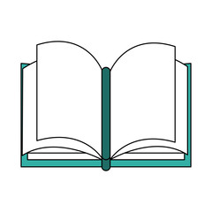 Book open symbol vector illustration graphic design