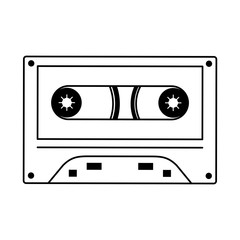 Naklejka premium Music cassette symbol vector illustration graphic design