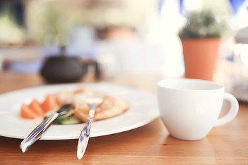 breakfast, serving, salad delicious