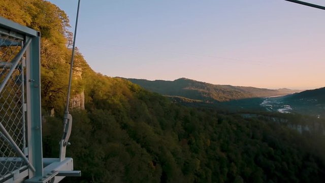 Unique SKYPARK AJ Hackett Sochi, Ahshtyrskaya gorge in the Mzymta river valley