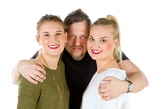 Vater mit T&ouml;chter