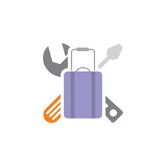 Travel Repair Logo Icon Design