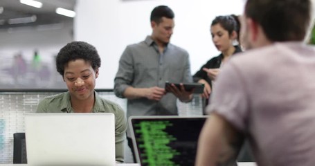 Developers working in an office