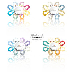 Brochure header layout template