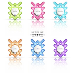 Brochure header layout template