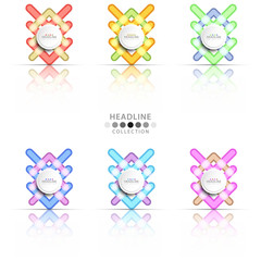 Brochure header layout template