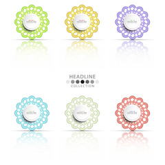 Brochure header layout template