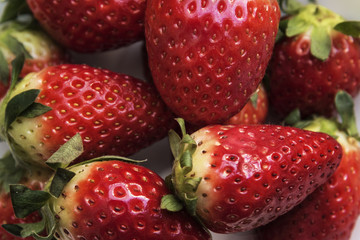 organic healthy strawberries