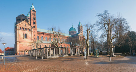 Fototapeta premium Dom zu Speyer, Kaiserdom Speyerer Dom
