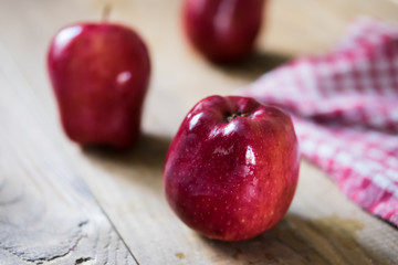 Apples on the table