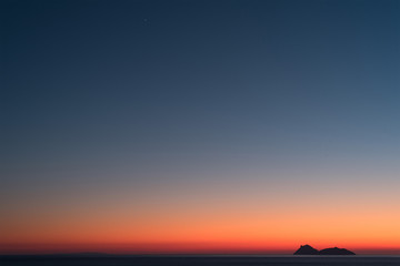 Giove al tramonto