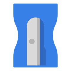 Pencil sharpener icon, flat style