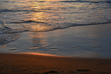 Warm Sunset on the Island