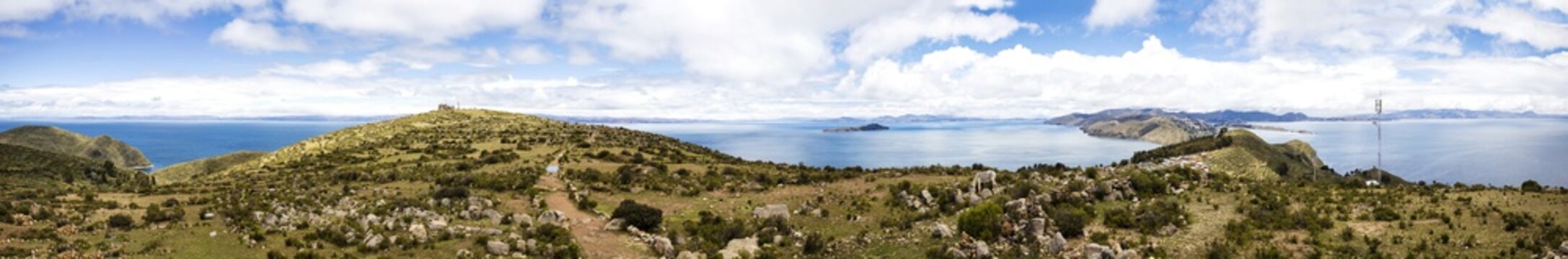 Isla del Sol on lake Titicaca in Bolivia