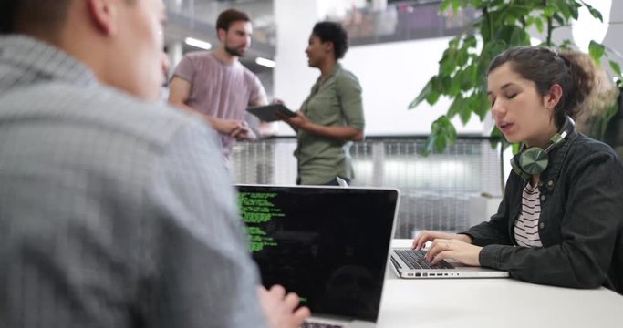 Developers working in an office