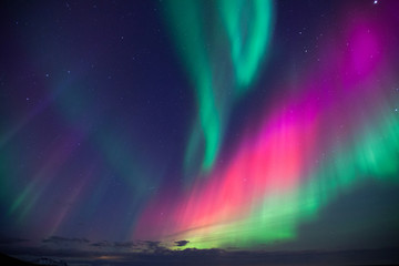 Islanda, aurora boreale - obrazy, fototapety, plakaty