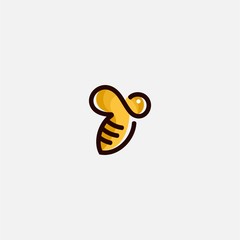 bee logo icon vector template