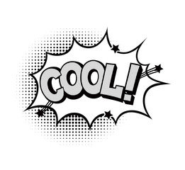 Pop art style sticker