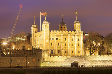 Fototapeta na wymiar the Tower of London, landmark of the city