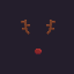 Pixel Art Deer