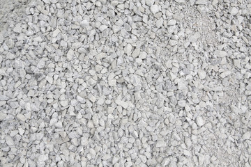 Crushed stone construction materials.Crushed stone texture background.