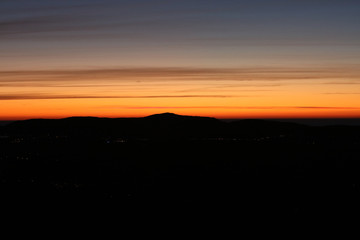 Sonnenuntergang an der Küste auf Korsika