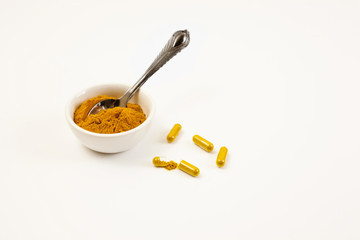 Turmeric Powder and Capsules