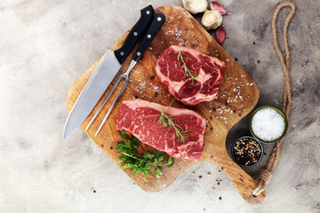 Barbecue Rib Eye Steak, dry Aged Wagyu Entrecote Steak