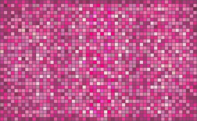 Pink abstract mosaic background - Illustration, 
Mosaic grunge lilac background, 
Squares Of Light And Dark pink color, 
Cyclamen shapes of mosaic style