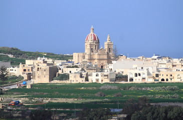 Fototapeta na wymiar Church of the Visitation of Our Lady in Gozo. Malta