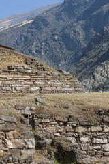 Fototapeta na wymiar Chavin Temple. Inca culture. Andes. Northern Peru