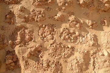 Stone wall in Belmonte, Spain