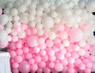 wedding decoration wall from balloons