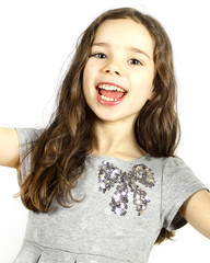 Sechsjähriges Mädchen im Porträt 